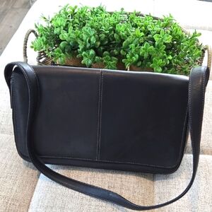 Talbot's Navy Leather Shoulder Bag